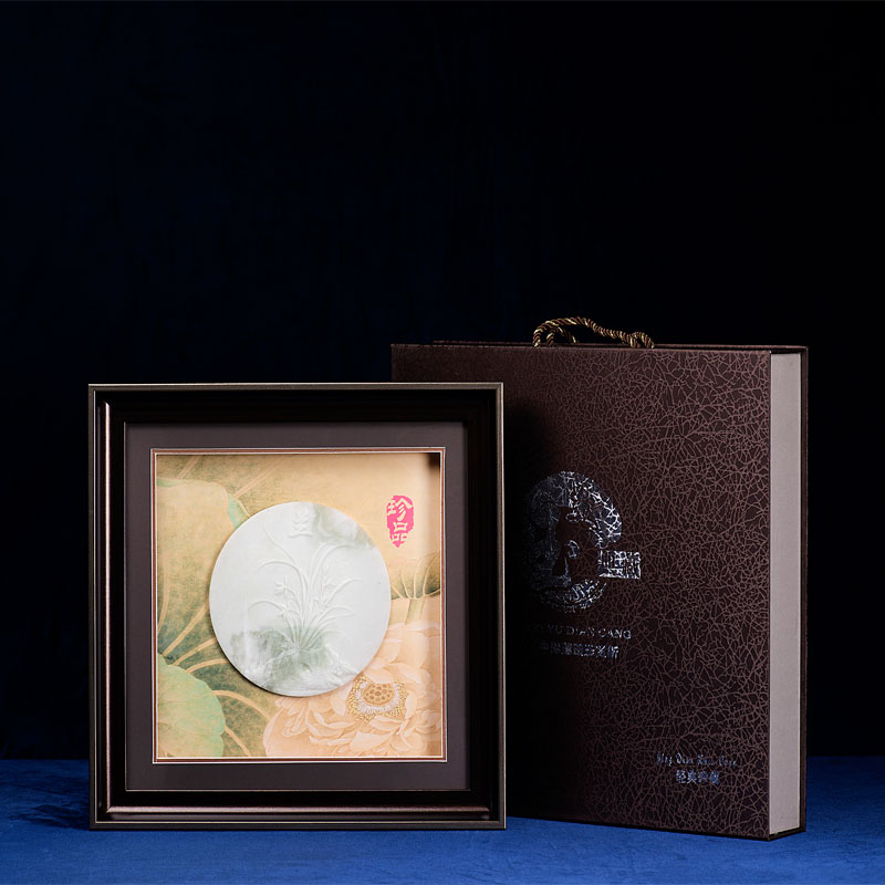 玉石瓦當-禮品盒梅蘭竹菊3